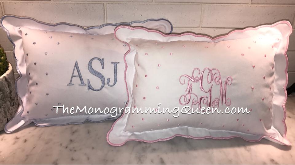 Heirloom Monogram Baby Pillow