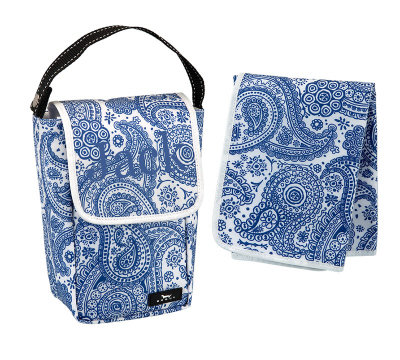 Super D-Pooper Navy Jones Diaper Wipe Holder-