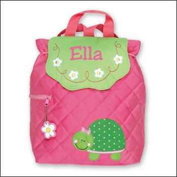 Preppy Turtle Quilted Backpack-