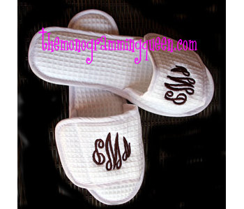Waffle Weave Slippers-