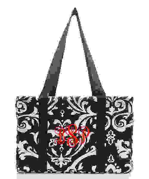 Medium Ultimate Utility Tote Damask & Zebra-