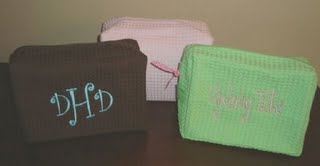 Waffle Weave Cosmetic Bag Medium-