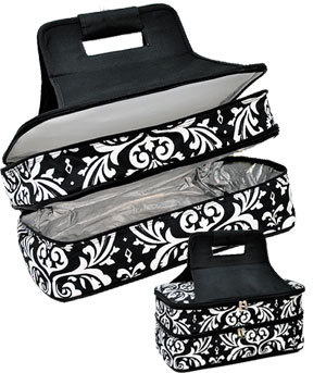 Damask Insulated Double Casserole Carrier-