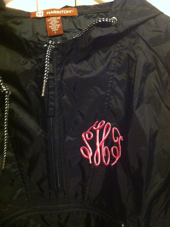 Monogram windbreaker rain jacket-
