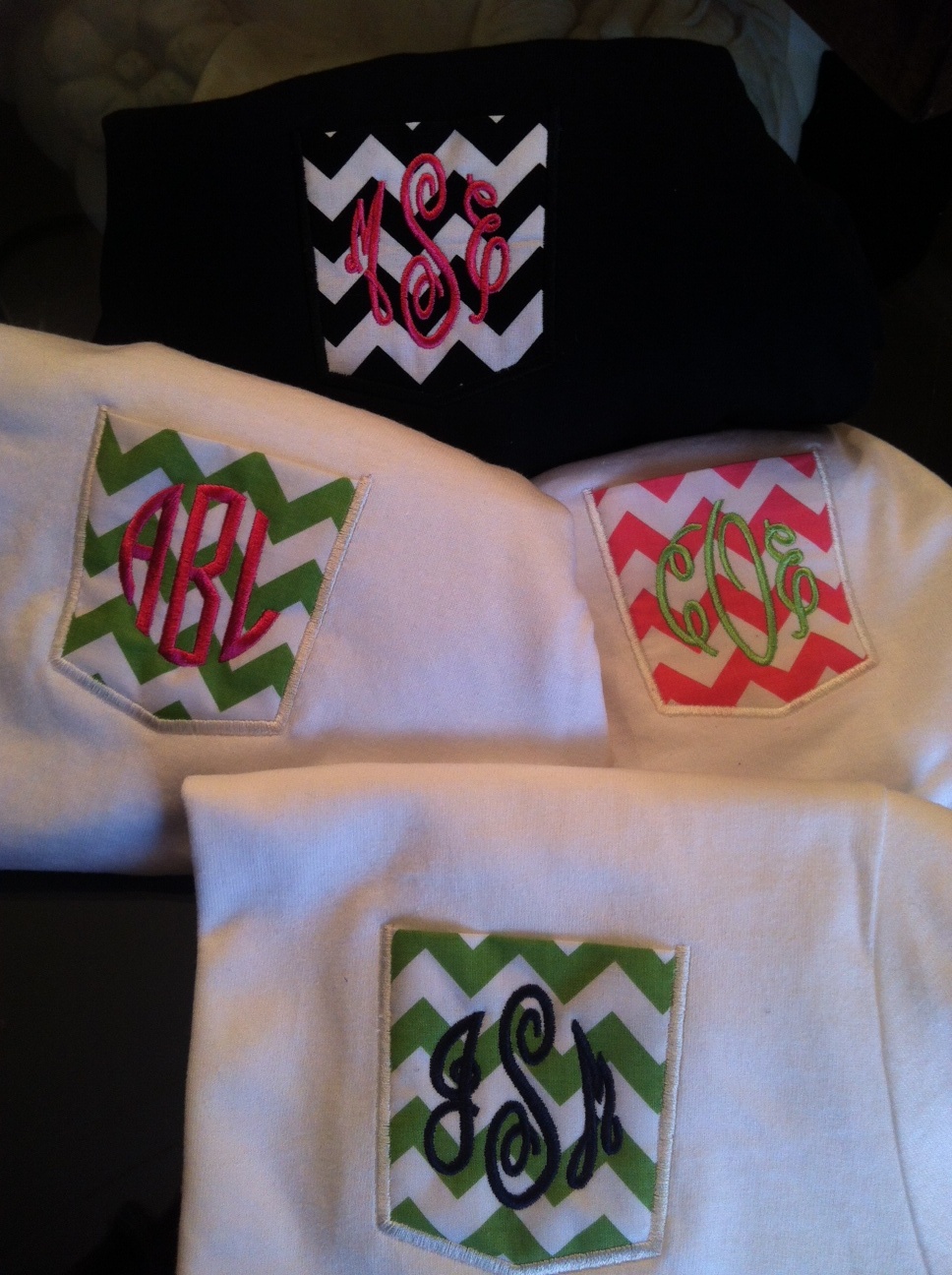 Preppy Chevron Frocket Pocket Tee shirt-