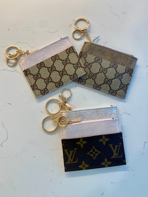 Authentic Repurposed Louis Vuitton Wallet keychain