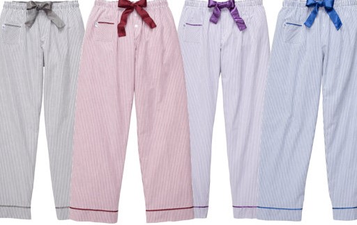 Monogram Seersucker Lounge Pants Pajama Pants